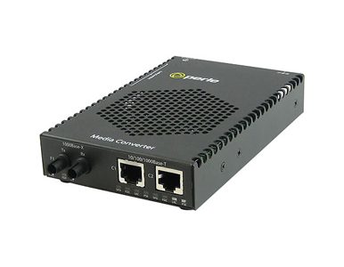 Perle 05083074 S-1110DPP-S2ST40 - 10/100/1000 Gigabit Ethernet Stand-Alone Media Rate Converter with PoE+ ( PoEP ) Power Sourcin by PERLE