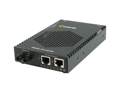 Perle 05083114 S-1110DPP-S2ST120 - 10/100/1000 Gigabit Ethernet Stand-Alone Media Rate Converter with PoE+ ( PoEP ) Power Sourci by PERLE
