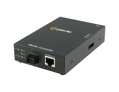 05084124 S-110P-S1SC20D - 10/100 Fast Ethernet Stand-Alone Media and Rate Converter with PoE Power Sourcing. 10/100Base-TX (RJ-4 by PERLE