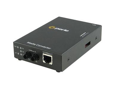 05085104 S-110PP-S2ST120 - 10/100 Fast Ethernet Stand-Alone Media and Rate Converter with PoE+ ( PoEP ) Power Sourcing. 10/100Ba by PERLE