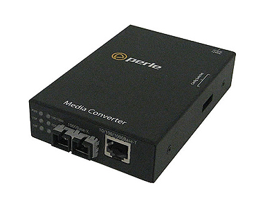 Perle 05090670 S-1110-M2SC05-XT - 10/100/1000 Gigabit Ethernet Stand-Alone Industrial Temperature Media Rate Converter. 10/100/1 by PERLE