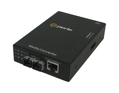 Perle 05090700 S-1110-S2SC10-XT - 10/100/1000 Gigabit Ethernet Stand-Alone Industrial Temperature Media Rate Converter. 10/100/1 by PERLE