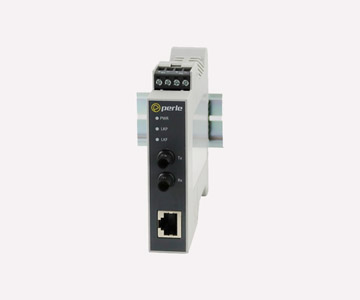 05091090 - SR-100-ST120 - Fast Ethernet Industrial Media Converter: 100BASE-TX (RJ-45) [100 m/328 ft] to 100Base-ZX 1550nm singl by PERLE