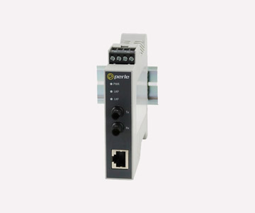 Perle 05091090 - SR-100-ST120 - Fast Ethernet Industrial Media Converter: 100BASE-TX (RJ-45) [100 m/328 ft] to 100Base-ZX 1550nm by PERLE
