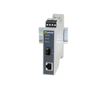 05091290 - SR-100-SFP-XT - Fast Ethernet Industrial Media Converter: 100BASE-T (RJ-45) [100 m/328 ft] to 100BASE-X SFP Slot (emp by PERLE