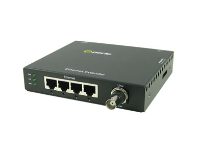 Perle 06003694 eX-4S110-BNC - Fast Ethernet Stand-Alone Ethernet Extender - 4 port 10/100Base-TX (RJ-45) . BNC ( Coax ) Interlin by PERLE