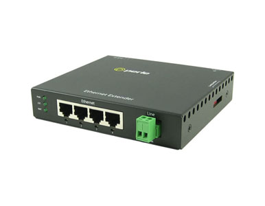 Perle 06003704 eX-4S110-TB - Fast Ethernet Stand-Alone Ethernet Extender - 4 port 10/100Base-TX (RJ-45) . 2-pin Terminal Block I by PERLE