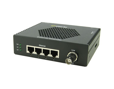 06003780 eX-4S1110-BNC-XT - Gigabit Industrial Temperature Ethernet Extender - 4 port 10/100/1000Base-T (RJ-45) . BNC ( Coax ) I by PERLE