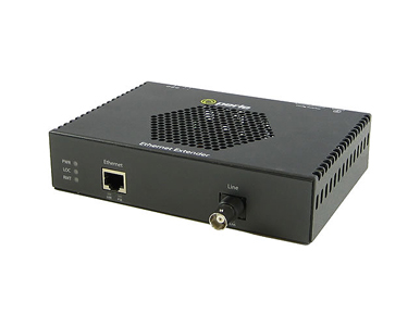 06004800 eXP-1S1110PE-BNC-XT - Gigabit Ethernet Stand-Alone Industrial Temperature PoE+ Ethernet Extender - 1 port 10/100/1000Ba by PERLE