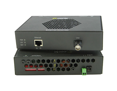 06004984 Gigabit Ethernet PoE Ethernet Extender Kit with 1 x eXP-1S1110L-BNC PoE ethernet extender and 1 x eXP-1S1110E-BNC PoE e by PERLE