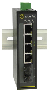 07010020 IDS-105F-M2ST2 - Industrial Ethernet Switch -  4 x 10/100Base-TX RJ-45 ports and 1 x 100Base-FX, 1310nm multimode port by PERLE