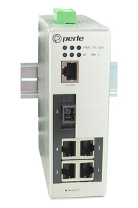 07012160 IDS-205F-CMS2D - Industrial Managed Ethernet Switch - 5 ports:   4 x 10/100/1000Base-T RJ-45 ports and 1 x 100Base-BX, by PERLE