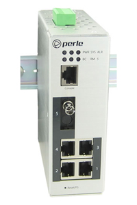 07012170 IDS-205F-TMS2U - Industrial Managed Ethernet Switch - 5 ports:   4 x 10/100/1000Base-T RJ-45 ports and 1 x 100Base-BX, by PERLE