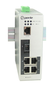 07012430 IDS-305F-CMS2U - Industrial Managed Ethernet Switch - 5 ports:   4 x 10/100/1000Base-T RJ-45 ports and 1 x 100Base-BX, by PERLE