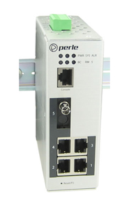 07012450 IDS-305F-TMS2U - Industrial Managed Ethernet Switch - 5 ports:   4 x 10/100/1000Base-T RJ-45 ports and 1 x 100Base-BX, by PERLE