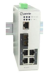 07012610 IDS-205G-CMD05 - Industrial Managed Ethernet Switch - 5 ports:   4 x 10/100/1000Base-T RJ-45 ports and 1 x 1000Base-SX, by PERLE