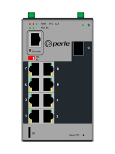 07013450 IDS-409-1SFP - Industrial Managed Ethernet Switch - 9 ports: 8 x 10/100/1000Base-T RJ-45 ports and 1 x 100/1000BaseX SF by PERLE