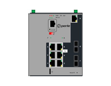 07016550 IDS-509G2PP6-C2SD10 - Industrial Managed Power over Ethernet Switch - 9 ports:   7 x 10/100/1000Base-T RJ-45 ports, of by PERLE