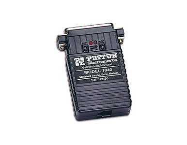 1040UF - RS-232 Async/Sync self powered line driver; DB25F; surge protection; universal line (TB,RJ45/RJ11 combo jack) by PATTON