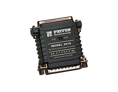 2018F-M - RS-232 (DB25 female) to 20mA current loop converter (DB25 male) by PATTON