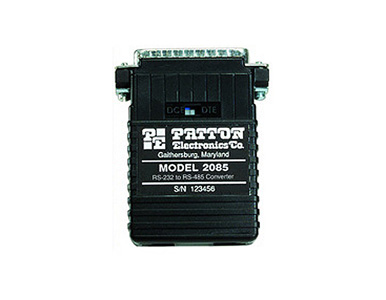 2084F - RS-232 to RS-485 interface converter (DB25F; terminal block); 2-wire by PATTON