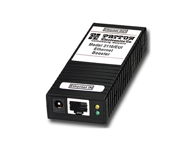 2110/PSE/EUI - CopperLink 10/100 Mbps Ethernet Booster; 802.3af; Injector 54VDC Source by PATTON