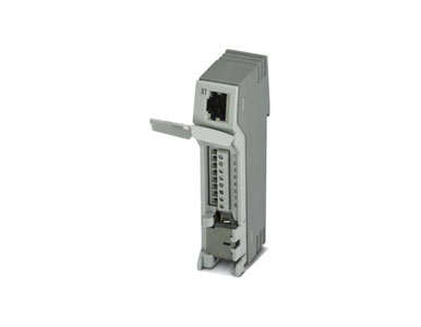 27030168 - PP-RJ-SC DIN Rail Patch Panel: 1 x RJ45 socket, 1 x screw terminal block, 10/100/1000 Mbps, IP20 by PERLE