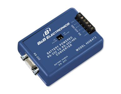 485BAT3 - 2AAA POWERED DB9F 232 TO TB485 by Advantech/ B+B Smartworx