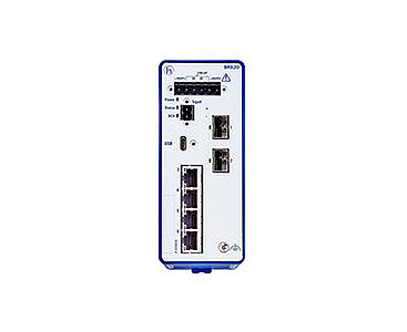 942170008 BRS40-8TX - 8x 10/100/1000BASE TX / RJ45 Managed Industrial Switch for DIN Rail, fanless design all gigabit type, 0 to by HIRSCHMANN