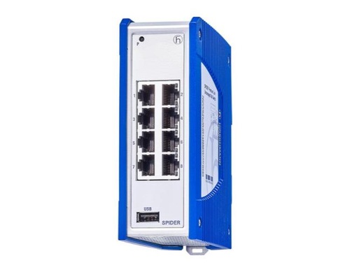 942335020 Spider III SPR40-8TX-EEC - Premium Series Industrial Unmanaged Ethernet Switch, 8 x 10/100/1000Base-TX by HIRSCHMANN