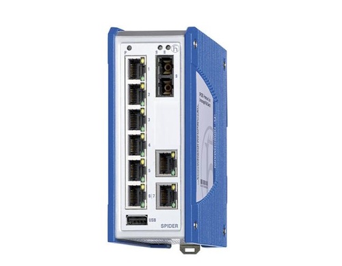 942335028 Spider III SPR20-8TX/1FM-EEC - Premium Series Industrial Unmanaged Ethernet Switch, 8 x 10/100Base-TX, RJ45 by HIRSCHMANN