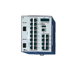 943434040 RS30-2402O6O6SDAP - 24 ports Gigabit Industrial Managed Ethernet Swtich: 2 x 1000BASE-SX mit SFP slots and 24 x 10/100 by HIRSCHMANN