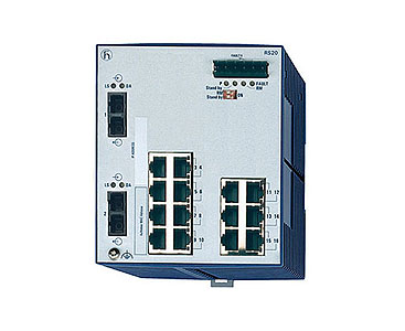 Hirschmann 943434048 RS20-1600M2M2SDAU - 16 ports 10/100Base-TX Industrial Unmanaged Ethernet Swtich: 14 x 10/100Base-TX, RJ45 a by HIRSCHMANN
