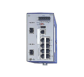 943434071 RS32-0802O6O6SPAEHF - 10 ports Gigabit Industrial Managed PoE Ethernet Swtich: 8 x 10/100Base-TX, RJ45, 4 Ports Are Po by HIRSCHMANN
