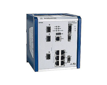 943953006 RSR30-0802O6O6T1SKKHPHH - 10 ports Gigabit Industrial Managed Ethernet Swtich: 2x Gigabit SFP and 8x 100 mbps RJ45, 60 by HIRSCHMANN