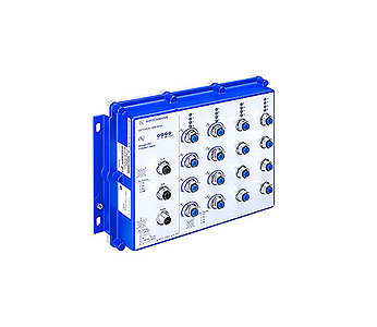 Hirschmann 943960001 OCTOPUS 16M-8PoE - 8 x 10/100 BASE-TX PoE (phantom power) plus 8 x 10/100 BASE-TX, M12 D coding, 4-pole,  M by HIRSCHMANN
