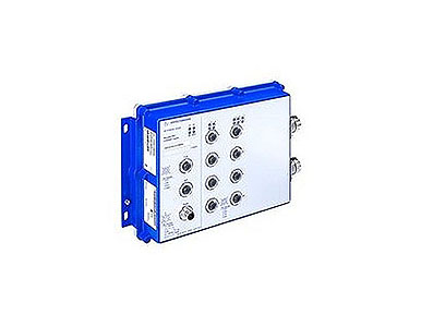 943988002 OCTOPUS OS20-0010001S1STREP - 8 x 10/100 BASE-TX Managed Din Rail Switch. 8 x M12 D coding; Ports and 2x singlemode SC by HIRSCHMANN
