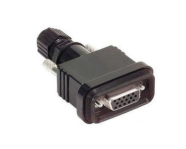 A-PLG-WPF9-IP67-01 - Field-installation screw-in D-Sub 9-pin female connector, rated IP67 by MOXA