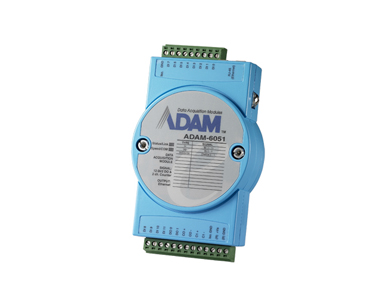 ADAM-6051-D - 16-Ch Isolated DI/O w/Counter Module by Advantech/ B+B Smartworx