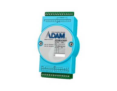 Advantech ADAM-6360D - 8Relay(SSR)/14DI/6DO IoT Modbus/OPC UA Ethernet Remote I/O by Advantech