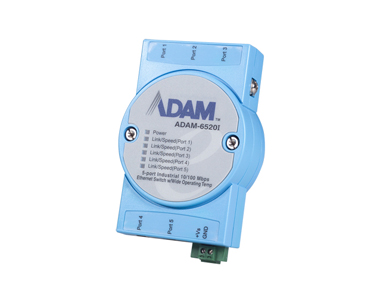 ADAM-6520I-AE - 5-port Wide Operating Temp. Industrial Switch by Advantech/ B+B Smartworx