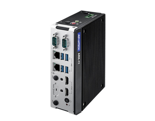 ARK-11-S1A3 - Intel Celeron N3350 DC SoC with 4K Dual HDMI/Dual LAN/M.2 DIN-Rail Fanless Box PC by Advantech/ B+B Smartworx