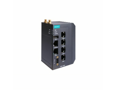 Moxa AWK-1165C-UN-T - Industrial 802.11ax wireless client with 5 10/100/1000BaseT(X) ports, IP30, UN band, -40 to 75C by MOXA
