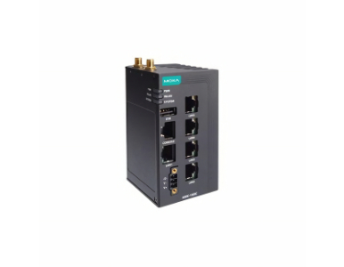 Moxa AWK-1165C-US - Industrial 802.11ax wireless client with 5 10/100/1000BaseT(X) ports, IP30, US band, -25 to 60C by MOXA