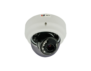 B64 - 1.3MP Indoor Zoom Dome Camera with Day/Night Vision, Adaptive IR, Basic WDR, SLLS, 3x Zoom Lens by ACTi