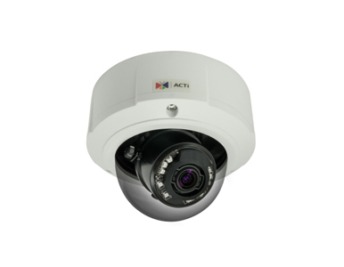 ACTI B81 - *Discontinued* - 5MP Outdoor Zoom Dome Home Security Camera, Day/Night Vision, Adaptive IR, Basic WDR, 3x Zoom Lens, by ACTi