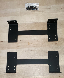 DINSpace BRKT-19BP-Dual - DINSpace Dual Moxa PT7728 Switch Panel Mount Adapter Kit by DINSPACE
