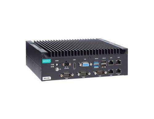 BXP-A100-E2-2L3C-T - Box type, Atom x6211E, 8GB DDR4, COMx5, LANx4, USBx6, DIOx4, VGA+HDMI, 12/24 VDC by MOXA