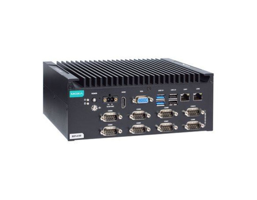 BXP-A100-E2-8C-T - Box type, Atom x6211E, 8GB DDR4, COMx10, LANx2, USBx6, DIOx4, VGA+HDMI, 12/24 VDC by MOXA