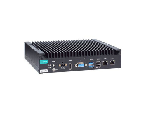 Moxa BXP-A100-E2-T - Box type, Atom x6211E, 8GB DDR4, COMx2, LANx2, USBx6, DIOx4, VGA+HDMI, 12/24 VDC by MOXA